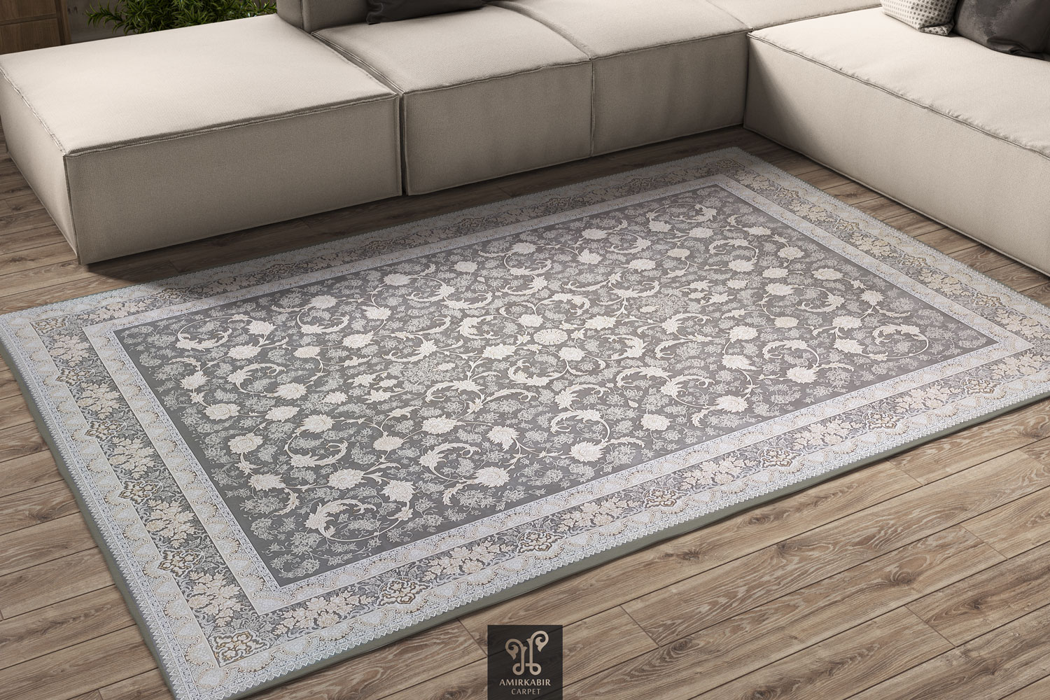 1200 reeds carpet Highbulk - Goldsmith yarn - Silver carpet- malek Silver carpet