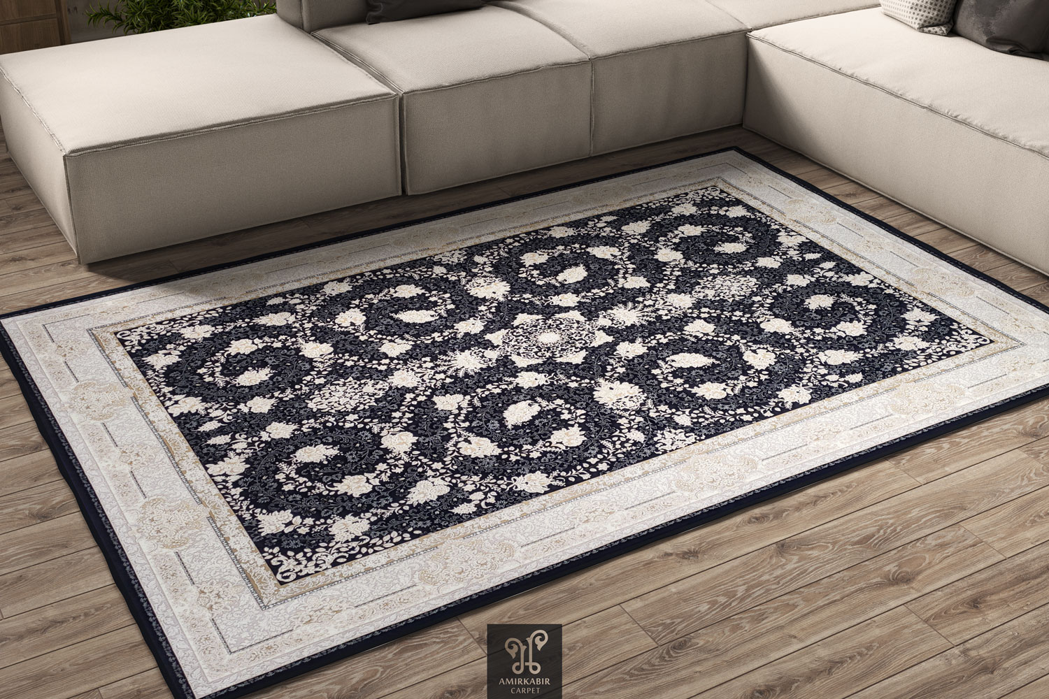 1200 reeds carpet Highbulk - Goldsmith yarn - navyblue carpet- sogol navy blue carpet (1)
