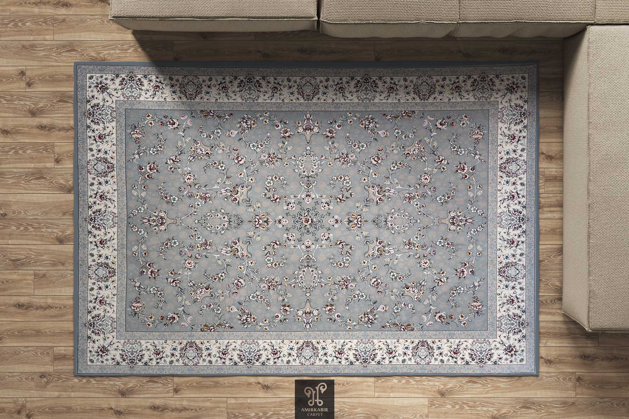 700 reeds carpet 2550 Density -AYNAZ Silver carpet