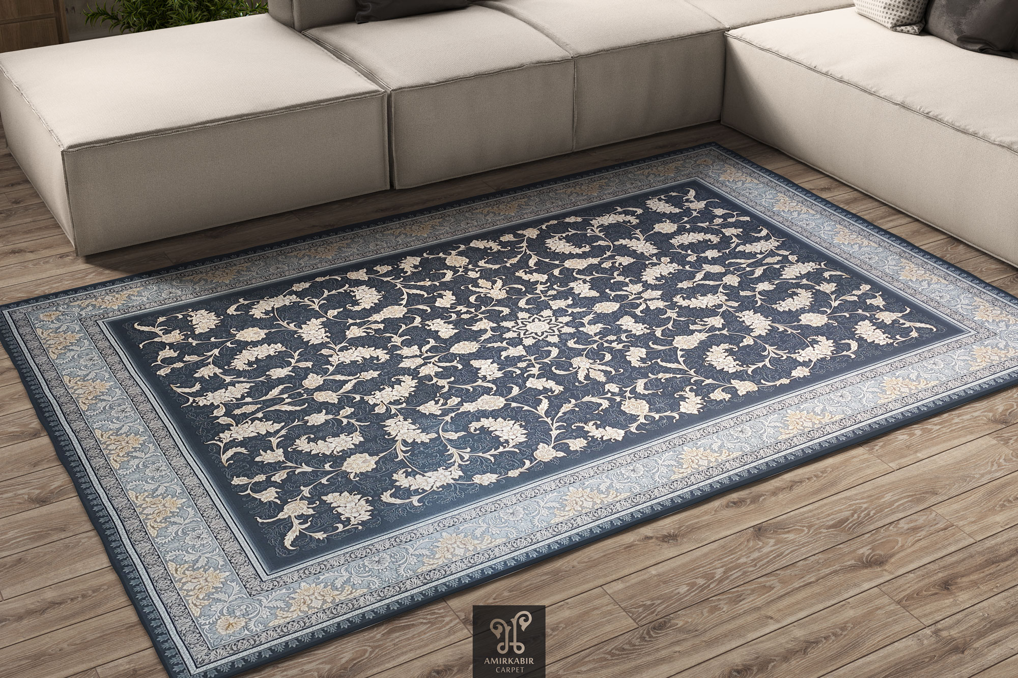 700 reeds carpet 2550 Density -NEGAR Smokey carpet