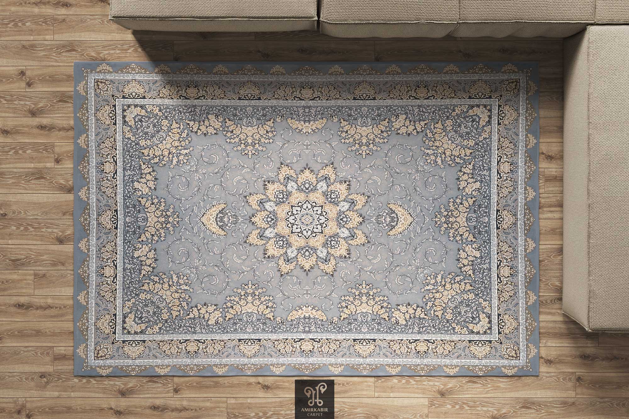 700 reeds carpet 2550 Density -Shifte silver carpet