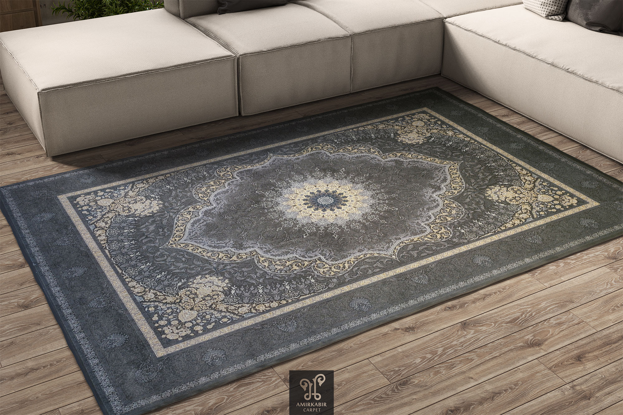1200 reeds carpet Classic Persian Style - Smokey carpet- Tanin Smokey carpet