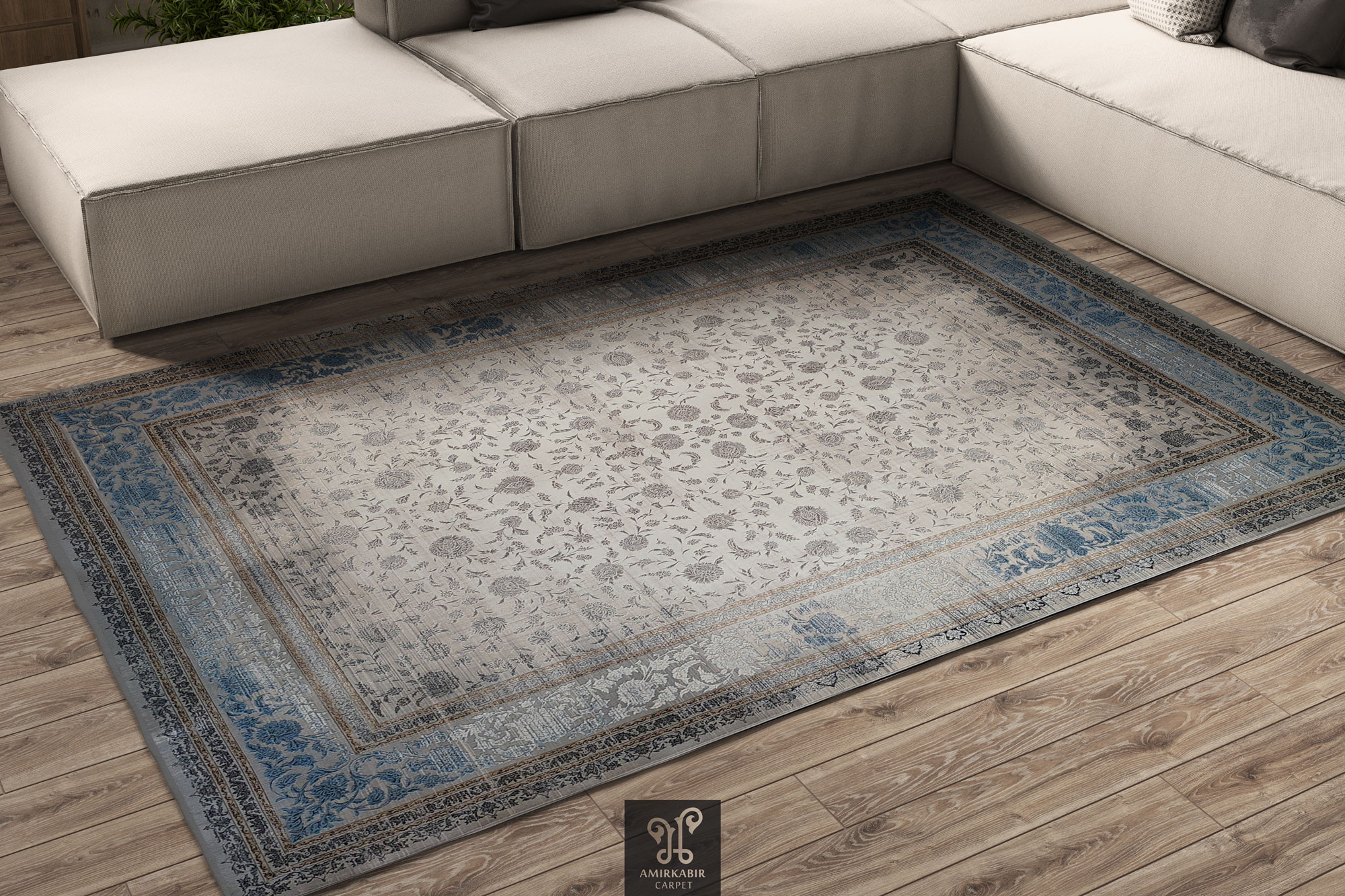 1200 reeds carpet Modern Carpet - Highbulked Carpet Style - Blue carpet- 1203A Blue carpet