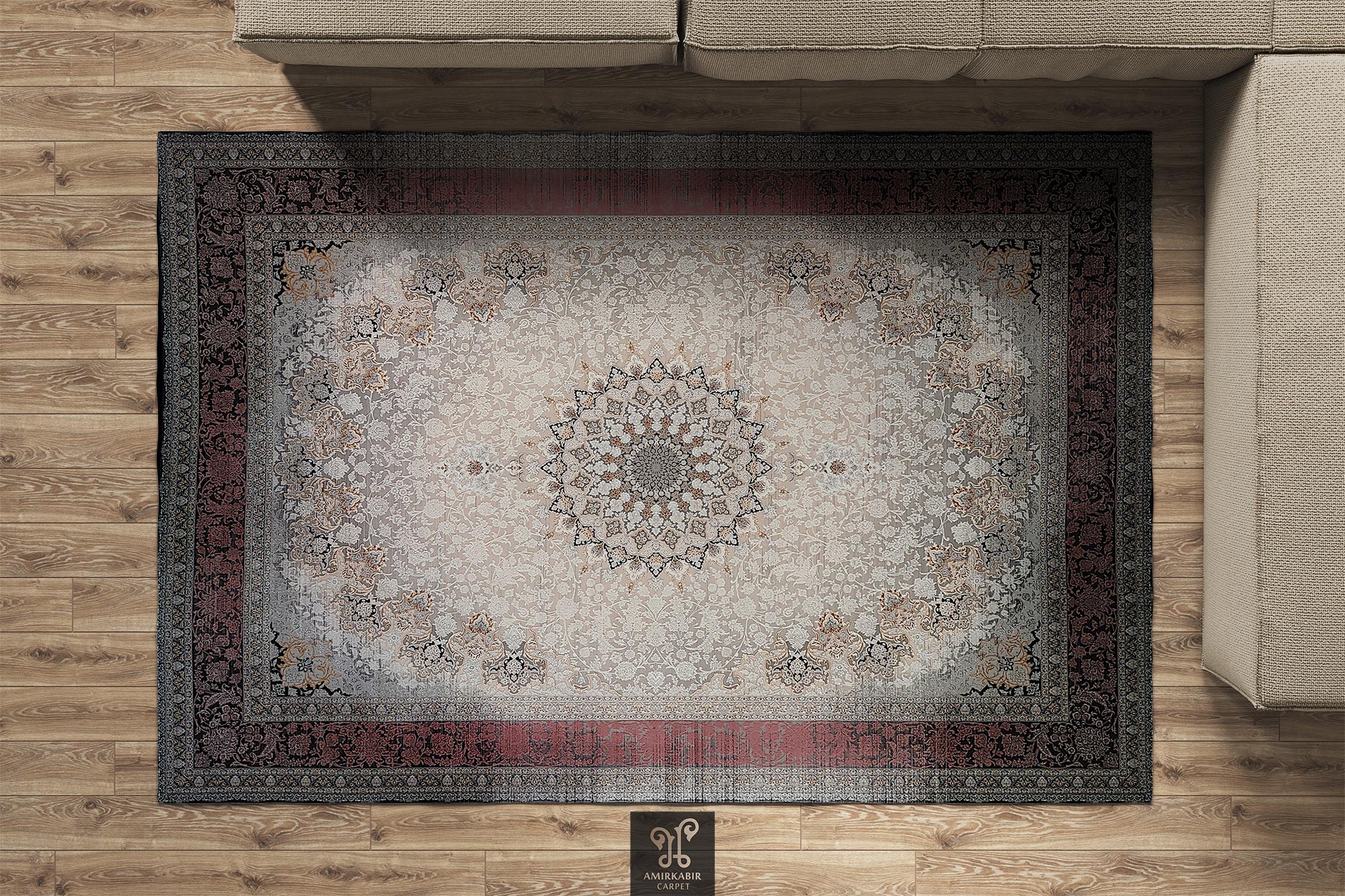 1200 reeds carpet Modern Carpet - Highbulked Carpet Style - Vintage 9842P - Pink