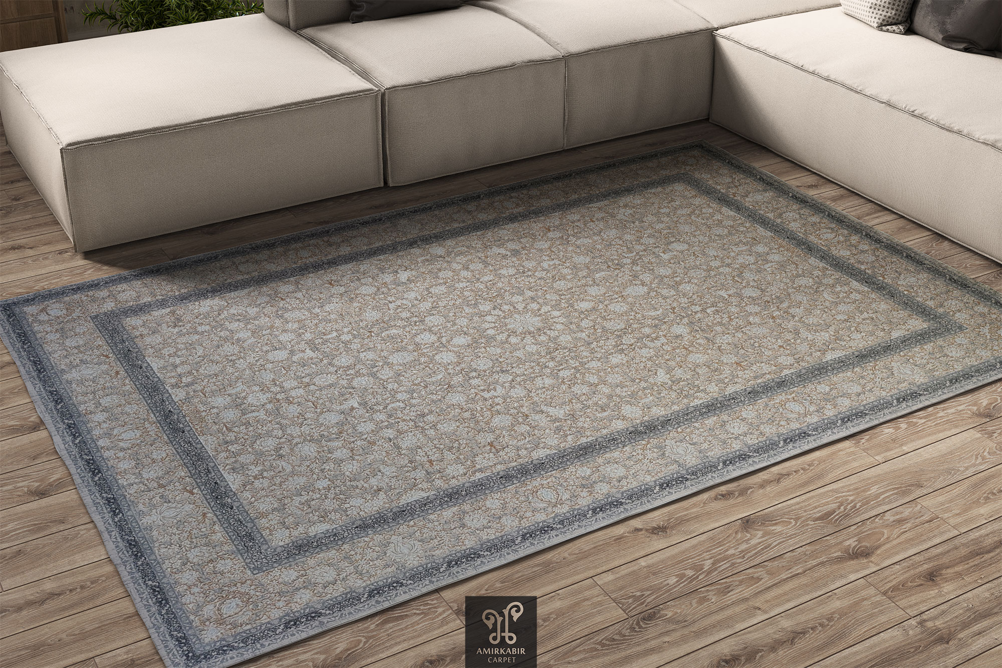 1200 reeds carpet Modern Carpet - Highbulked Carpet Style - Vintage Lalchin Cream