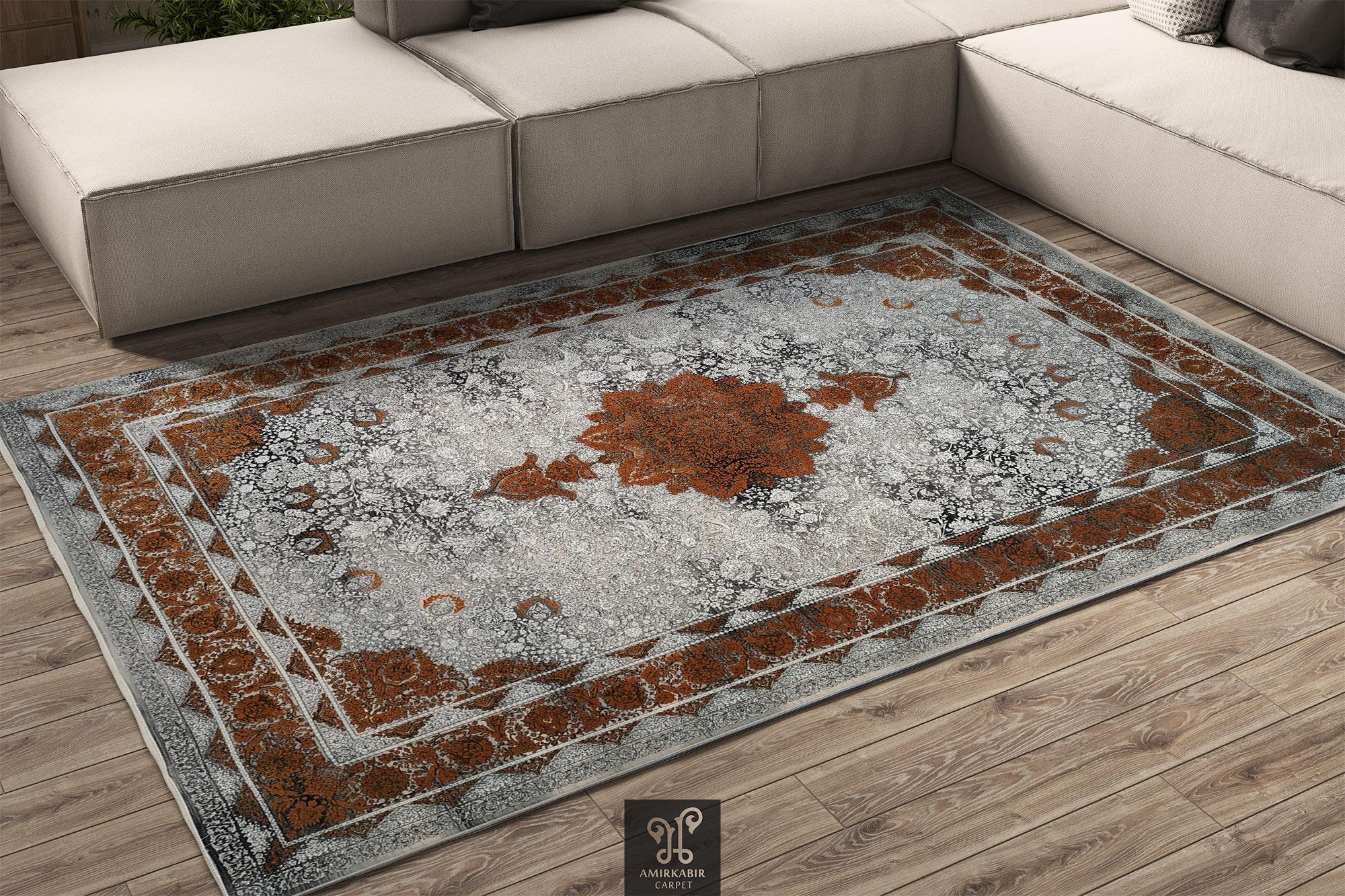 1200 reeds carpet Modern Carpet - Highbulked Carpet Style - Vintage Naeen Gold