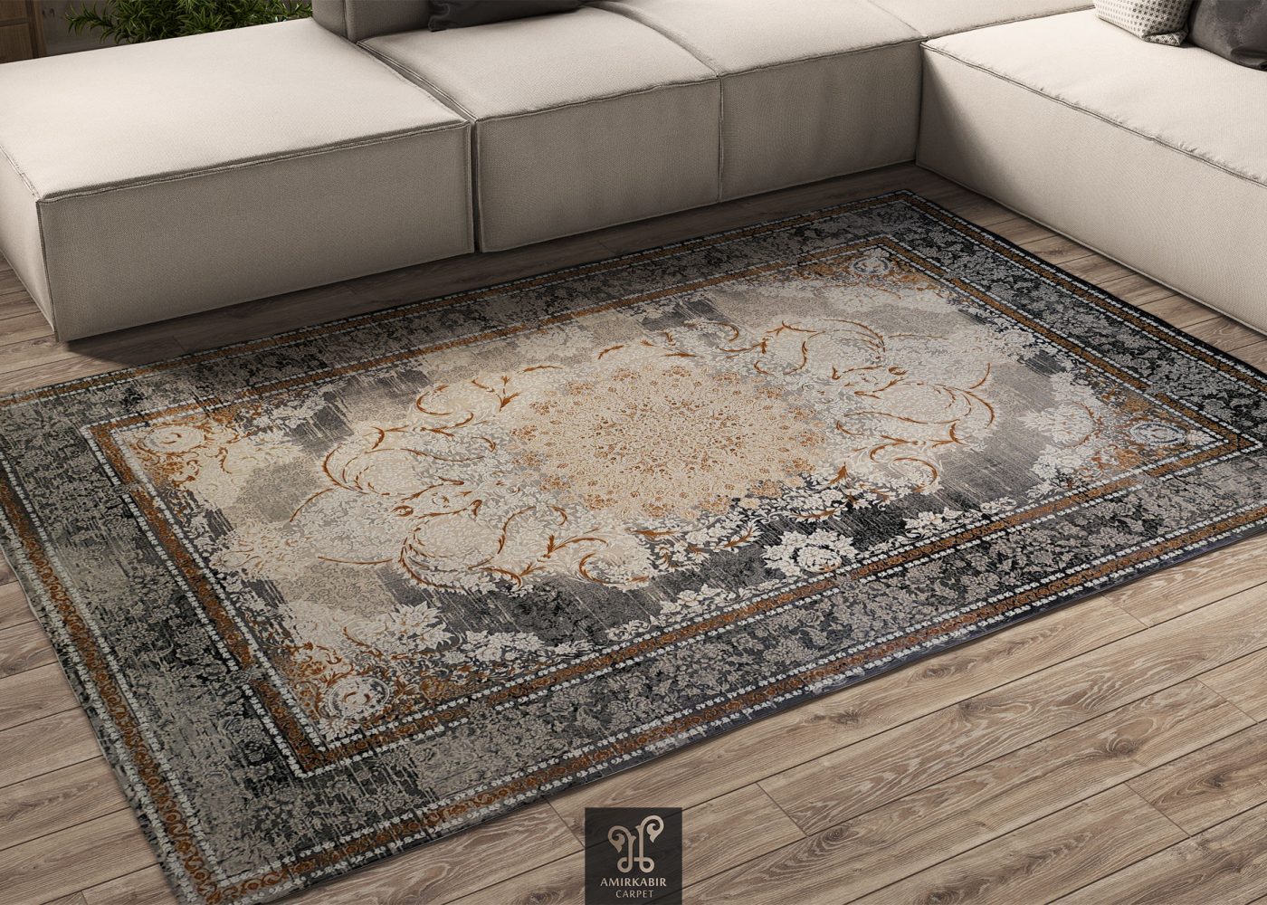 1200 reeds carpet Modern Carpet - Highbulked Carpet Style - Vintage Shams Gold