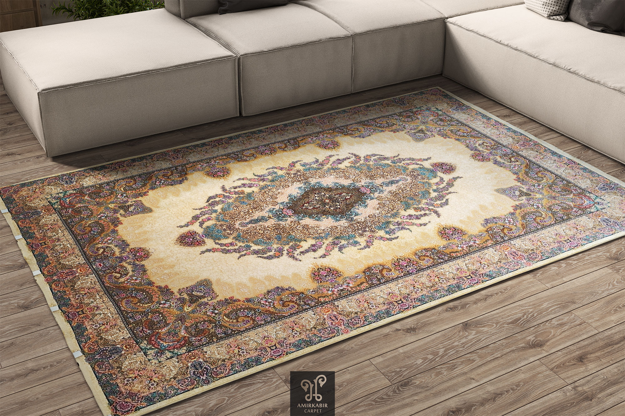 Carpet 1200 reeds - Amirkabircarpet - Colorful Carpet - 1200 reeds Colorful
