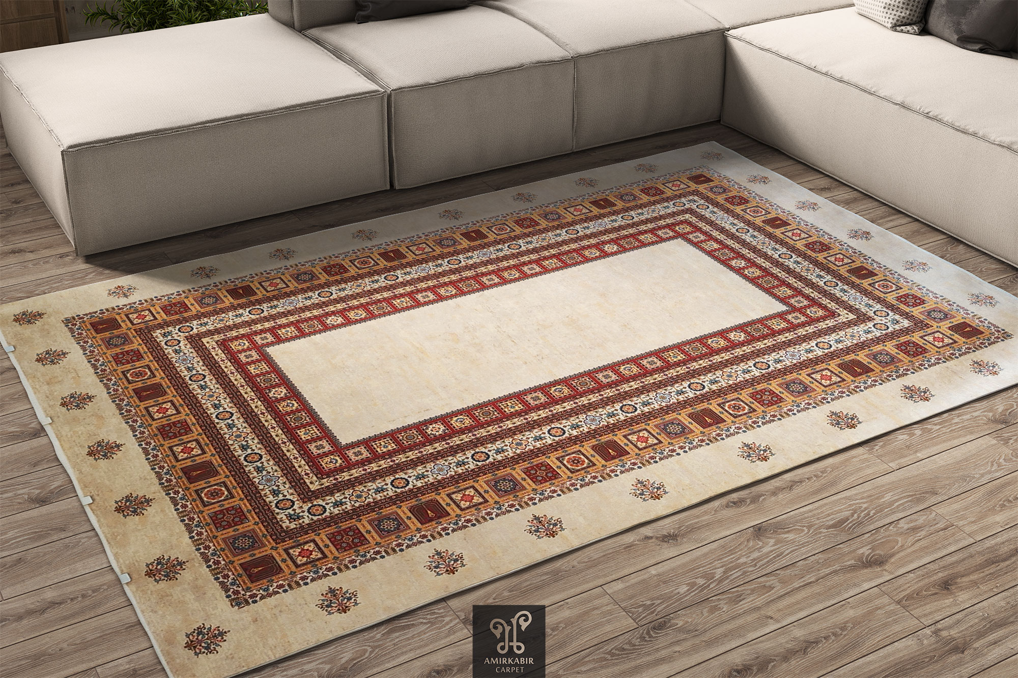 Carpet 1200 reeds - Amirkabircarpet - Colorful Carpet - 1200 reeds Colorful