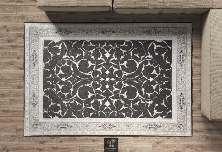 1200 reeds carpet Highbulk - Goldsmith yarn - Smokey carpet- SAMIYA Smokey carpet