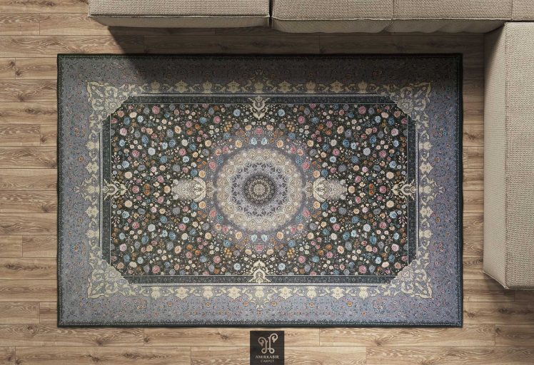 1200 reeds carpet Classic Persian Style - Smokey carpet- Qasr-e Gol Smokey carpet (1)